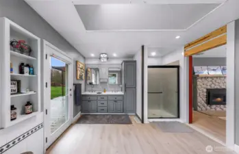 Double Sinks in the 5 Piece Primary Bathroom