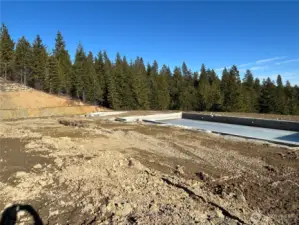 The pool and spa are under construction!  This was taken on 2/11/2026.