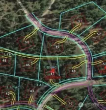 Lot 47.. shows driveway access