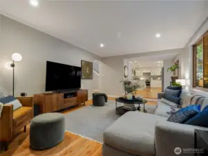 The openness of the bonus/great room and kitchen make this space ideal for entertaining.