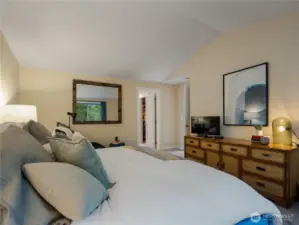 The beautiful bathroom and walk-in closet complete the primary suite.