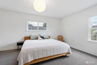 This oversized bedroom on the main also hosts a large walk in closet.