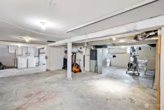 Large unfinished basement has been used as a "shop" for current owners. The possibilities are vast for what you can do down here.