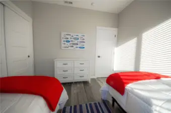 All the bedrooms, including the twin room, include a dresser so your guests have a place to easily store their vacation items.