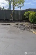 Designated parking space, #158
