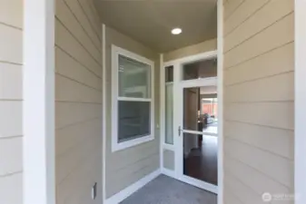 Covered Front Entry and porch.
