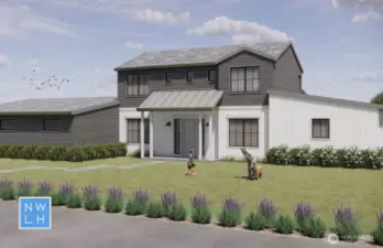 Front Rendering of fully permitted home