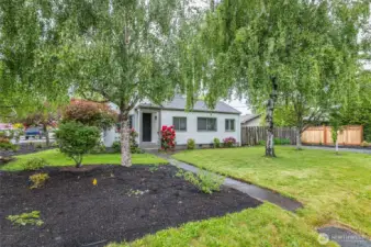 Mature landscaping surrounds this great home!