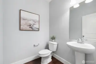 1/2 bath on main level