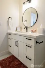 Hallway guest bath
