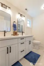 Primary bath with double sinks