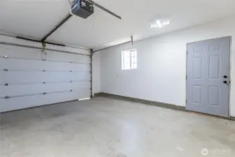 Finished garage