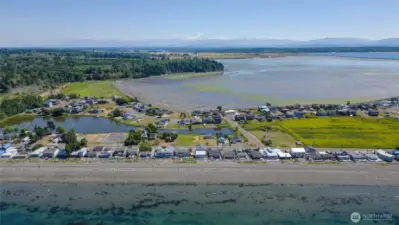 Sandy Point offers incredible views of Mt. Baker.