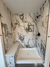 Primary bathroom shower. Home as of 8/15/25