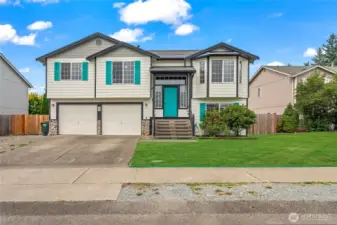 To showcase the potential for a lush lawn.