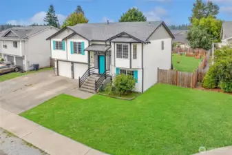 To showcase the potential for a lush lawn.