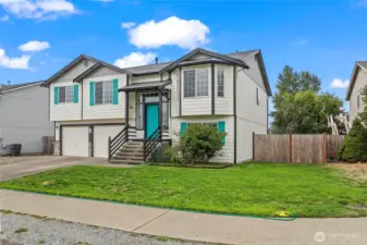 To showcase the potential for a lush lawn.
