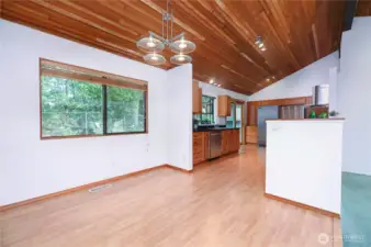 Dining room off the kitchen.