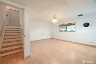 Lower level family room.