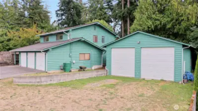 3 Car attached garage and 30 x 40 detached shop/garage