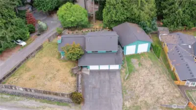 Large 13,504 square foot lot.