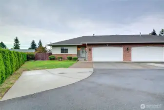 This is an attached condo.