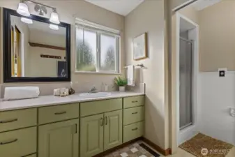 Primary bathroom with a shower