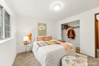 Plenty of closet space.