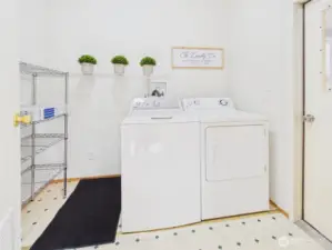 Washer and Dryer included with access to rear covered deck