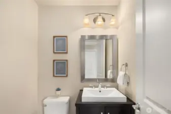 Guest powder room on the main floor.