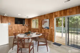 Lower level kitchenette. Potential for rental income or a private guest suite that also sports a separate entrance, and ample parking.