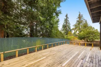 Expansive deck in the backyard allows for plenty of options for entertaining. All decks and walkways pressure washed, with select deck boards replaced prior to listing.