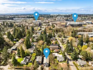 Ideally located just a short 13-minute (0.5 mile) walk to Northgate Station for easy commuting, and only 12 minutes (0.5 mile) to Kraken Community Iceplex—perfect for skating, hockey, or catching the local energy.