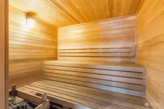 And there's and indoor sauna!