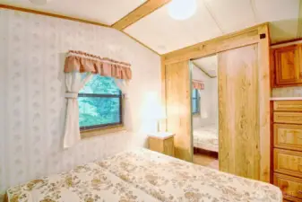 Bedroom with closet