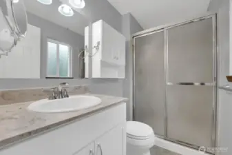 Primary bedroom, bathroom.