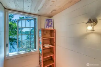 Main floor nook area with water views.