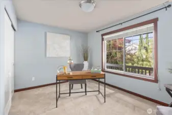 5th Bedroom on lower level works well for home office!