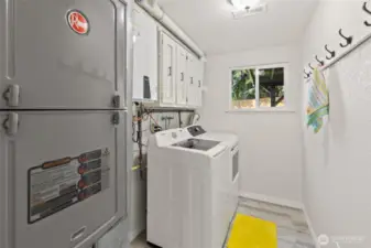 Utility Room Housing All of the High Efficiency Systems ..