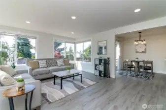Spacious living area lives large