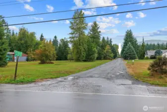 On location at the end of 174th Ave NE.