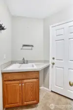 Utility Sink in Laundry Room