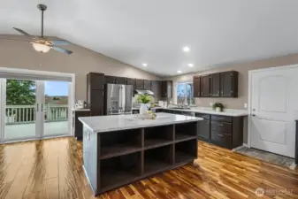 Featuring extensive storage, beautiful quartz countertops, and a spacious open-concept floor plan.