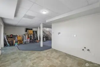 Kitchen plumbing is already in place on the lower level, offering flexibility for your future plans.