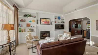 Beautifully appointed with built-ins and a cozy fireplace for everyday comfort.