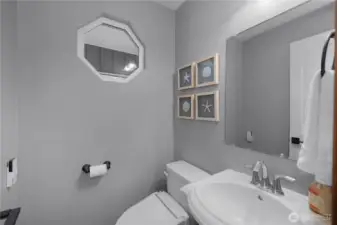 Half bathroom on main floor.