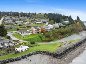 View of Possession Sounds community from over the beach.