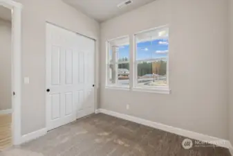 Front bedroom - photos not of actual home, taken from a similar Abbot floorplan