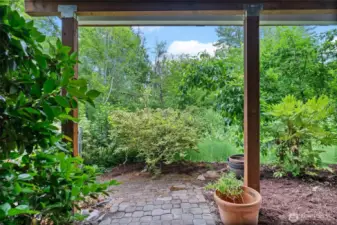 Lower level patio, the deck is sealed so you can have year round outdoor entertaining without dealing with the elements