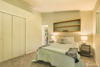 Big closets, here, too.